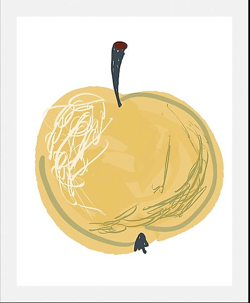 queence Bild "Grüner Apfel", Obst-Obst Bilder-Essen-Lebensmittel-Kunst, (1 günstig online kaufen