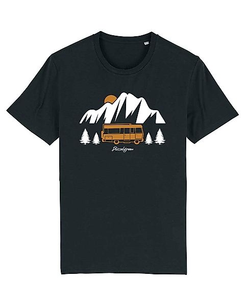 Camper, Wohnwagen, Berge, Vanlife Tshirt Aus Bio Baumwolle günstig online kaufen