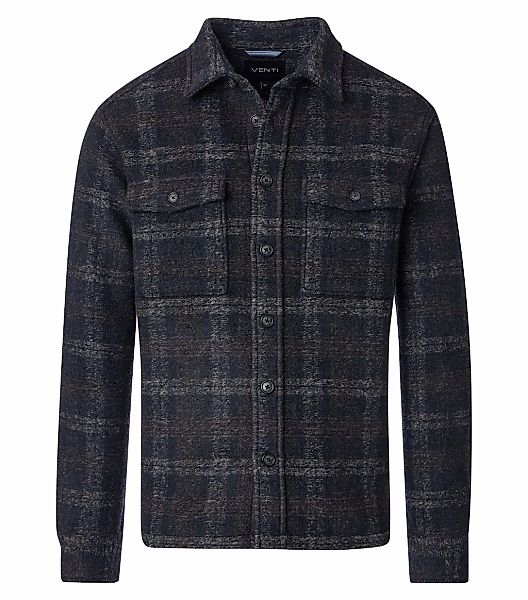 VENTI Langarmhemd "VENTI Hemdjacke kariert" günstig online kaufen