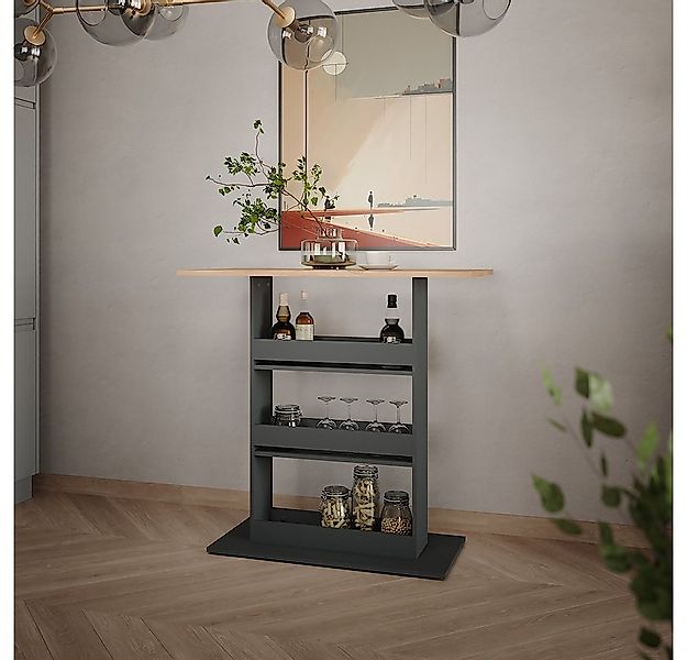 Vicco Bartisch Repose, Goldkraft Eiche/Anthrazit, 110 x 55 cm günstig online kaufen