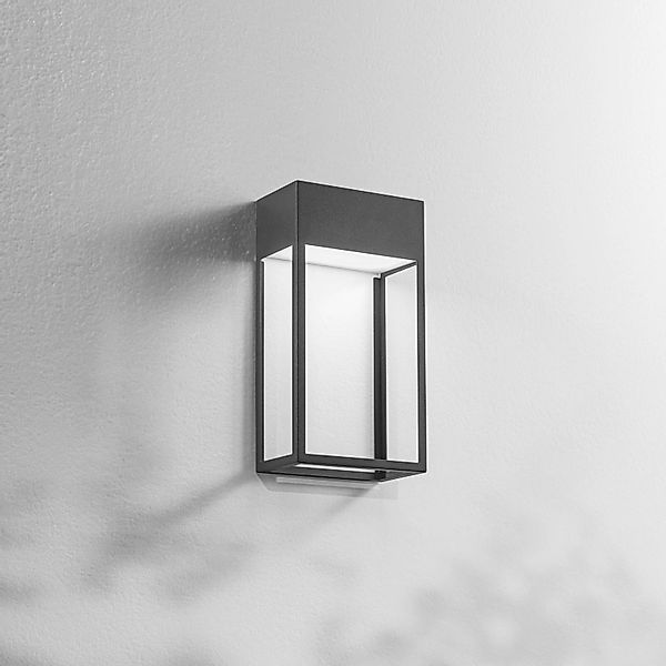 LED-Außenwandleuchte Edo, dunkgelgrau, Metall, 30 cm, IP65 günstig online kaufen