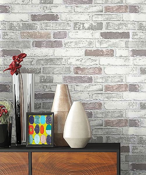 Newroom Vliestapete Muster1 Tapete Steintapete,Tapete,Grau,Steinoptik,Wohnz günstig online kaufen