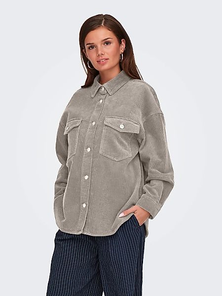 ONLY Hemdbluse "ONLTIGGY L/S CORD SHACKET PNT" Baumwolle, oversize günstig online kaufen