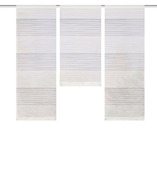 HOME WOHNIDEEN Scheibengardine 55983 3-TLG. Fensterset GABI Querstreifen ha günstig online kaufen