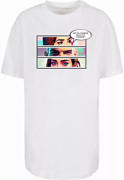 Merchcode T-Shirt Merchcode Damen Ladies Thinking Comic Boyfriend Tee (1-tl günstig online kaufen