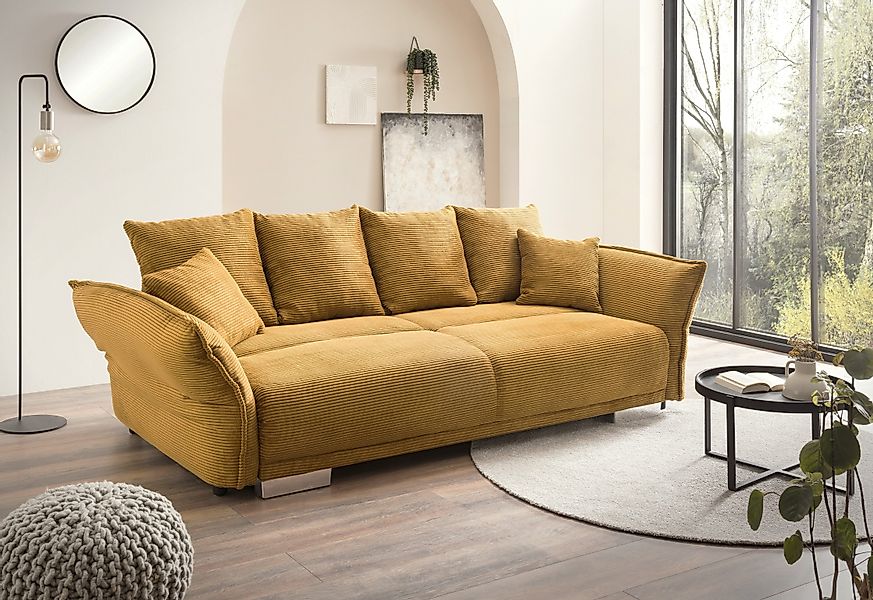 luma-home Big-Sofa 17213, mit Bettfunktion B242/T131/H90 günstig online kaufen