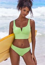 Venice Beach Crop-Bikini-Top "Lucky" mit V-Bügel Detail vorne günstig online kaufen