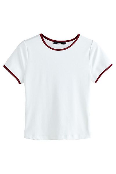 Next T-Shirt Weiches Kurzarmoberteil mit U-Ausschnitt (1-tlg) günstig online kaufen