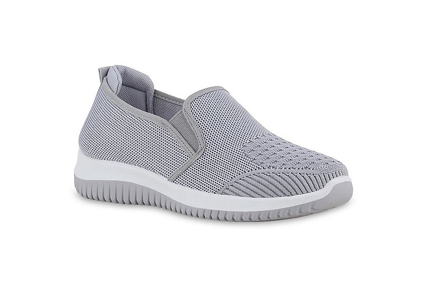 VAN HILL 841705 Laufschuh Damen Slip Ons Sportschuhe Sportliche Strick Prof günstig online kaufen