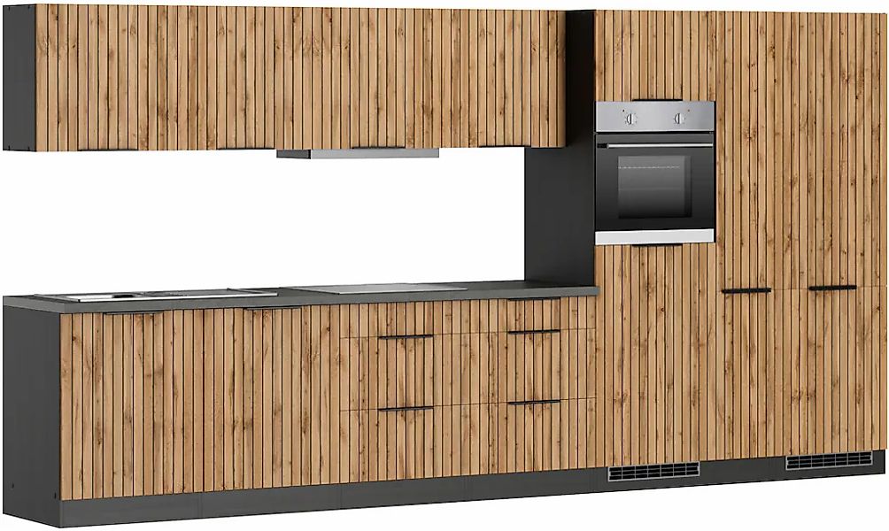 KOCHSTATION Küchenzeile "KS-Lagos, Breite 390 cm, wahlweise mit E-Geräten" günstig online kaufen