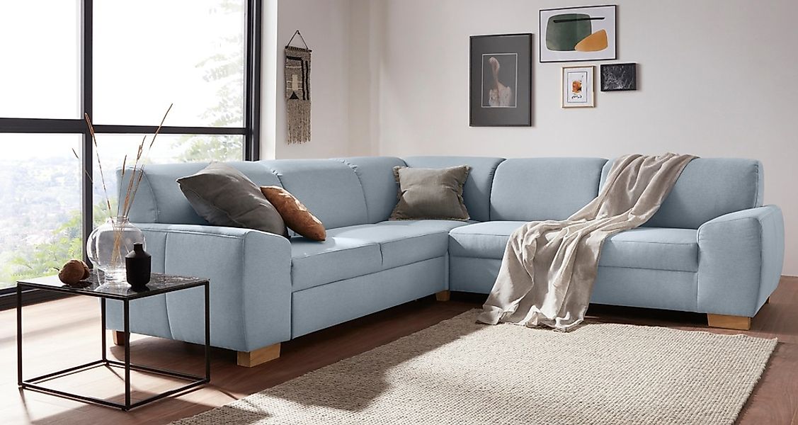 DOMO collection Ecksofa "Incanto kubische Formensprache, komfortabel, flach günstig online kaufen
