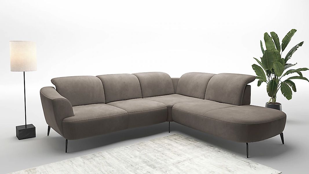 sit&more Ecksofa "Zoe", ink.Sitztiefenverstellung, wahlweise mit Kopfteilve günstig online kaufen