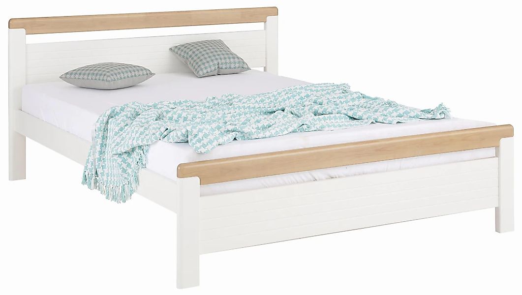 OTTO home Massivholzbett ""CAPRE" im skandinavischem Landhausstil" mit Roll günstig online kaufen