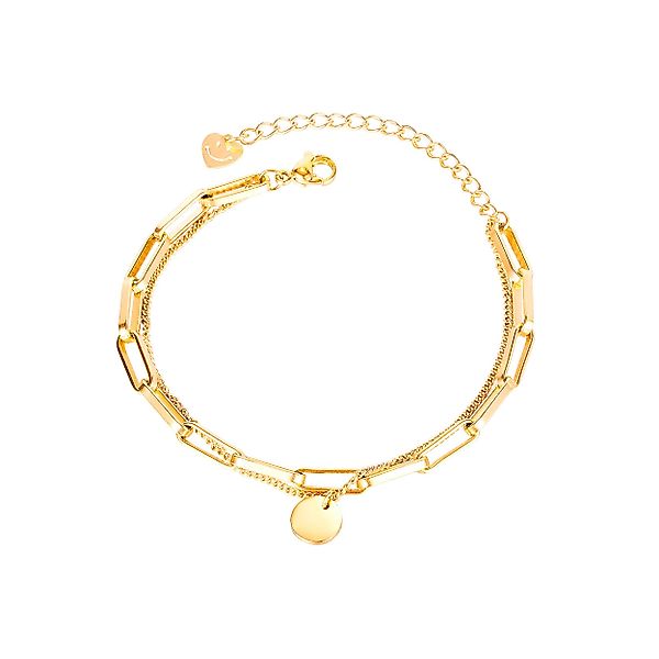 RAIKOU Armband DOUBLE-LAYER DISC Edelstahl Armband günstig online kaufen