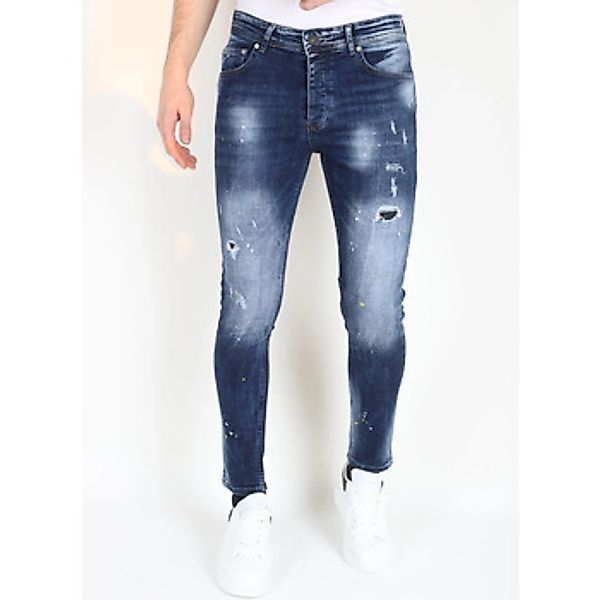 Mario Morato  Slim Fit Jeans Paint Splatter Jeans Slim Mit günstig online kaufen