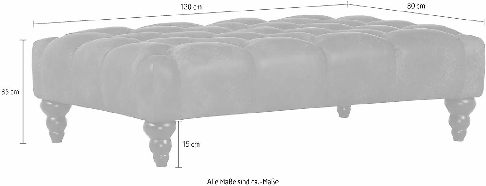 Gutmann Factory Hocker »Amazonas«, in Chesterfield Optik günstig online kaufen