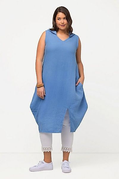 Ulla Popken Tunika Longtunika Musselin Kapuze günstig online kaufen