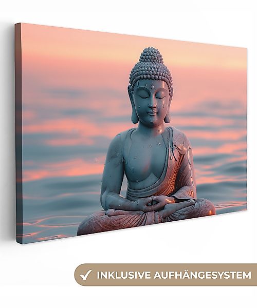 OneMillionCanvasses® Leinwandbild Buddha - Statue - günstig online kaufen