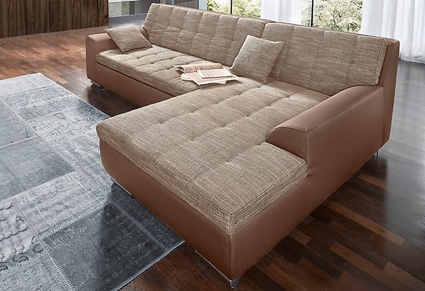 DOMO collection Ecksofa »Treviso viele Bezüge, auch in Cord, L-Form, B/T/H: günstig online kaufen