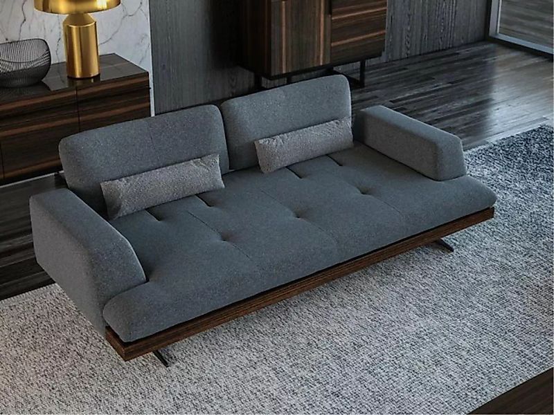 JVmoebel 3-Sitzer Design Grau Sofa Dreisitzer Wohnzimmer Design Modern Einr günstig online kaufen