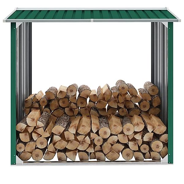Brennholzlager Verzinkter Stahl 172x91x154 Cm Grün günstig online kaufen