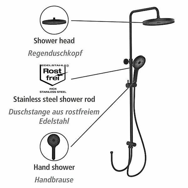 WENKO Duschsystem »Softwater«, einfacher Anschluss an bestehende Armatur od günstig online kaufen