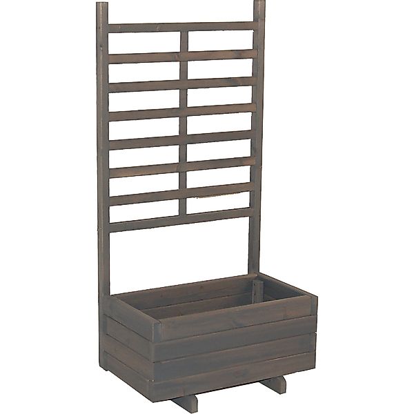 Gaspo Pflanzkasten Gmunden mit Spalier 140 cm x 68 cm x 37 cm Vintage Grau günstig online kaufen