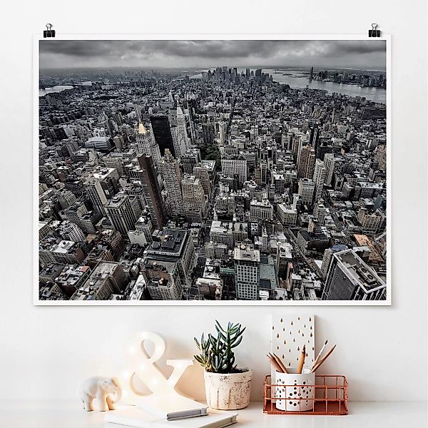 Poster - Querformat Blick über Manhattan günstig online kaufen