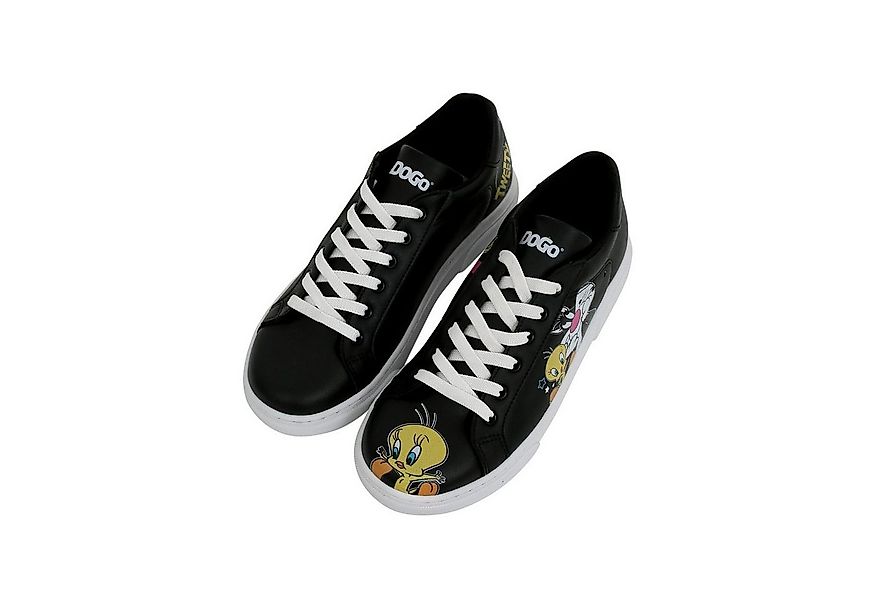 DOGO Ace Low-Top Sneaker Best Of Tweety And Sylvester Black Damen Sneaker H günstig online kaufen