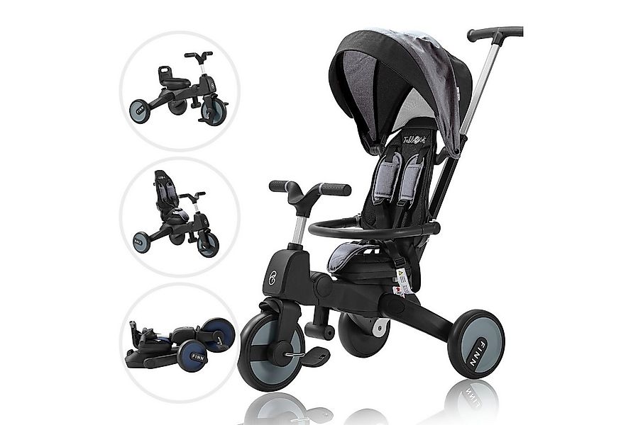 FableKids Dreirad FİNN 7in1 Kinderdreirad Kinder Fahrrad Baby Kinderwagen, günstig online kaufen