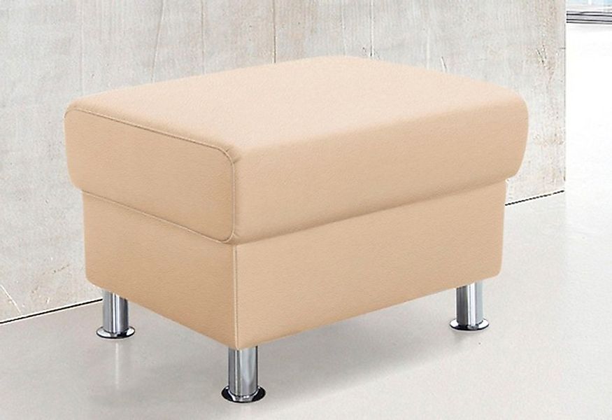 TRENDMANUFAKTUR Hocker »Rondo, Polsterhocker zur Serie, Breite 67 cm, Füße günstig online kaufen