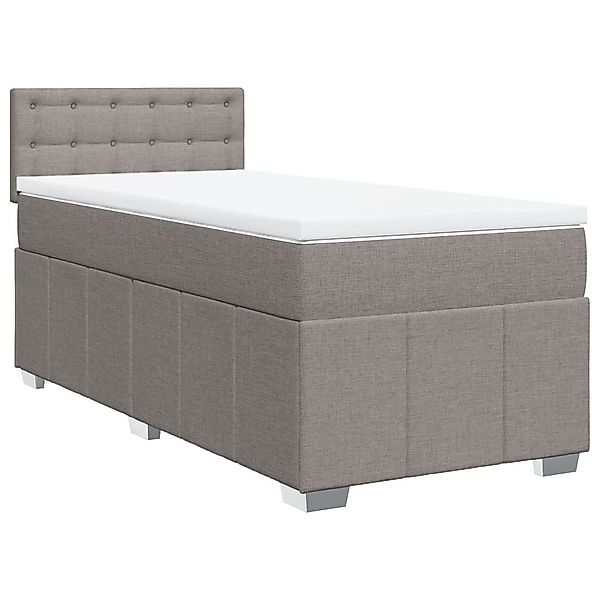 vidaXL Bett Boxspringbett mit Matratze Taupe günstig online kaufen