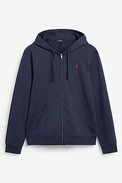 Next Kapuzensweatshirt Leichte Velours-Kapuzenjacke mit Reißverschluss (1-t günstig online kaufen
