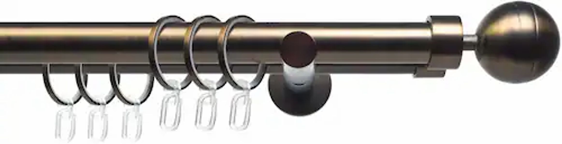 Liedeco Gardinenstange »CELKUGEL01SG2L« Ø 25 mm 2 läufig-läufig Fixmaß 2-lä günstig online kaufen