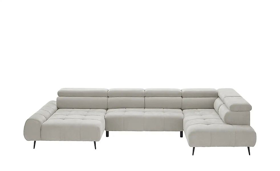 switch Wohnlandschaft  Mavel ¦ grau ¦ Maße (cm): B: 367 H: 93 T: 208.0 Pols günstig online kaufen