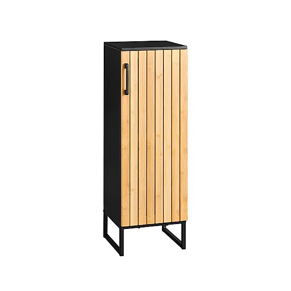 SoBuy Badezimmerschrank mit Verstellbaren Einlegeböden Kommode mit Tür BZR2 günstig online kaufen