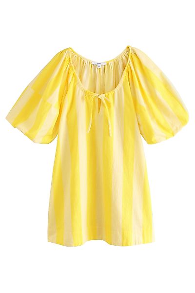 Next Minikleid Baumwoll-Minikleid mit Puffärmeln und günstig online kaufen