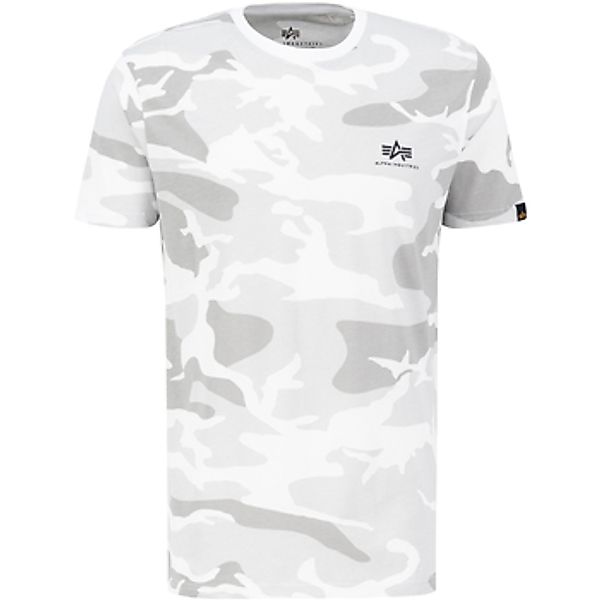 Alpha  T-Shirt Basic T Small Logo Camo - white camo günstig online kaufen