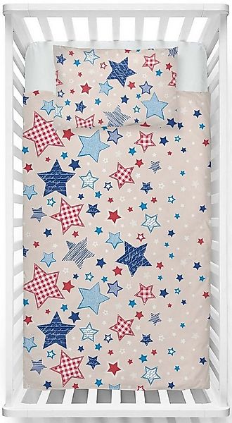 LINKHOFF Babybettwäsche Sterne Babybettwäsche 100 x 135 - Kleinkinder Bettw günstig online kaufen