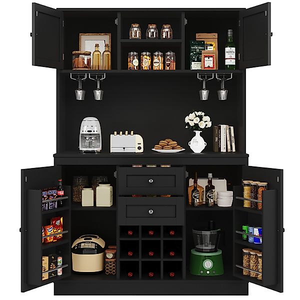 MODFU Hochschrank Multifunktionales,Sideboard (mit 4 Türen, günstig online kaufen