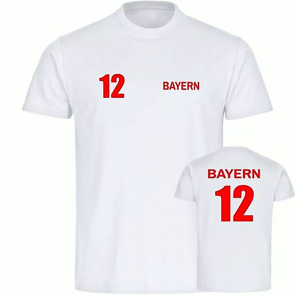 multifanshop T-Shirt Herren Bayern - Trikot 12 - Männer günstig online kaufen