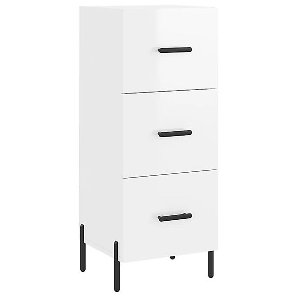 vidaXL Sideboard Sideboard Hochglanz-Weiß 34,5x34x90 cm günstig online kaufen