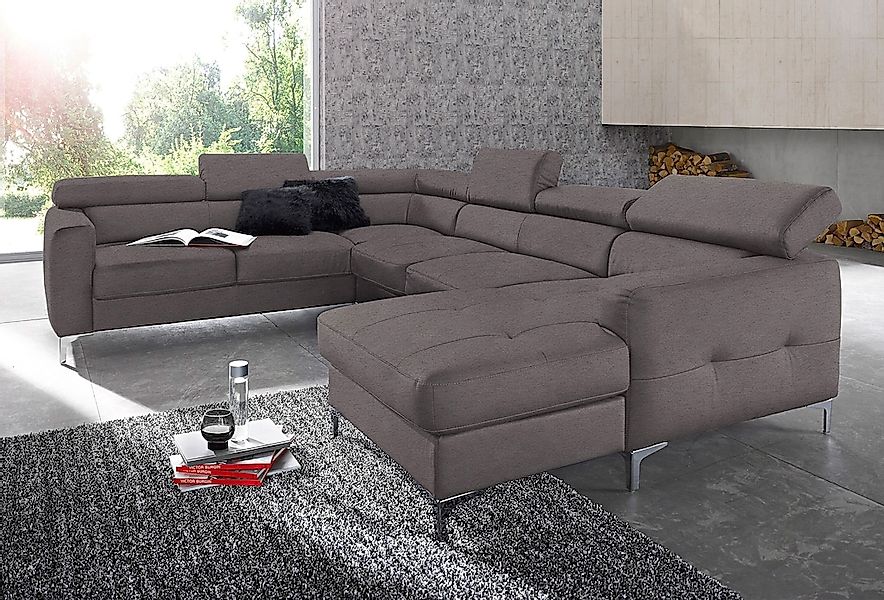 COTTA Polstergarnitur "Sammy U-Form" Set, Tiefe der Recamiere 169 cm, Set b günstig online kaufen