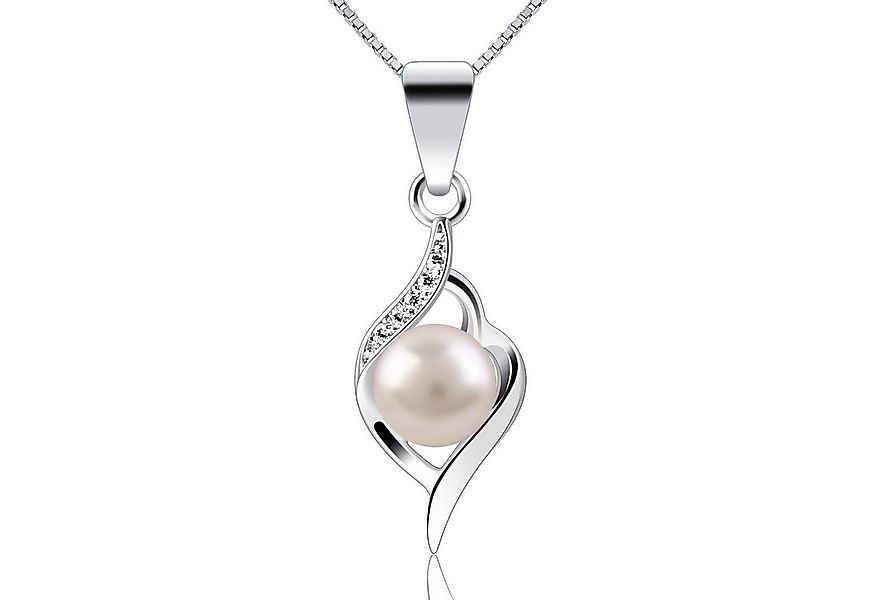 LuxusKollektion Kette und Anhänger Set Perle Kette Damen Halskette Anhänger günstig online kaufen