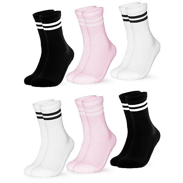 OCCULTO Tennissocken Damen Retro Tennis Socken 6er Pack (Modell: Serena) (6 günstig online kaufen
