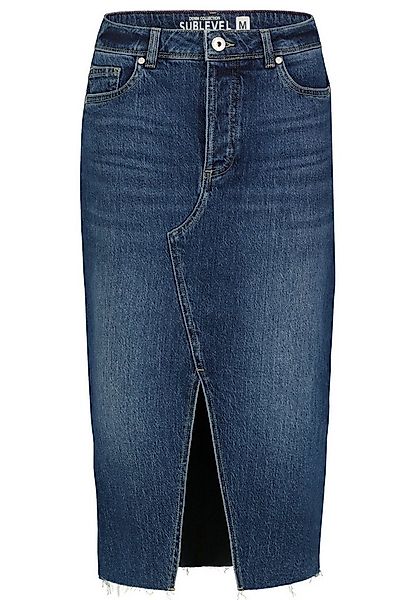 SUBLEVEL Jeansrock Damen Maxi Midi Mini Rock langer Schnitt Denim Stretch günstig online kaufen