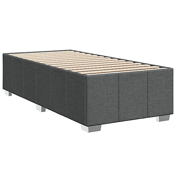 vidaXL Bett Bettgestell ohne Matratze Dunkelgrau günstig online kaufen