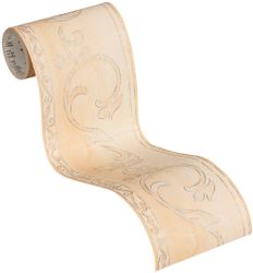Bricoflor Selbstklebende Bordüre für Küche im Landhausstil Beige Tapetenbor günstig online kaufen