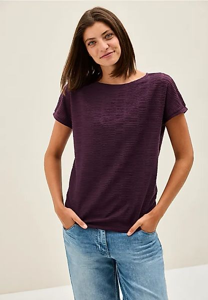 Strukturshirt in Unifarbe günstig online kaufen