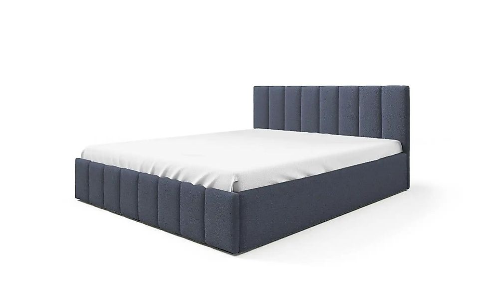 Polsterbett mit Bettkasten Eyla ¦ blau ¦ Maße (cm): B: 200 H: 90 Betten > P günstig online kaufen